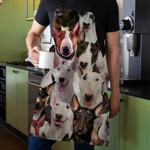 A Bunch Of Bull Terriers Apron/Great Gift Idea For Christmas