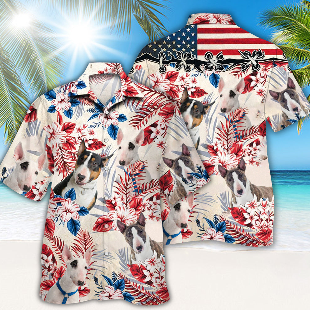 Bull Terrier Hawaiian Shirt