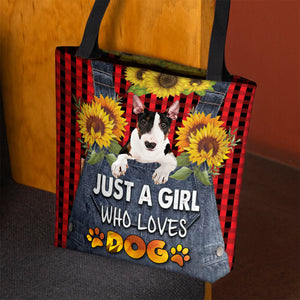 Bull Terrier-Just A Girl Who Loves Dog Tote Bag