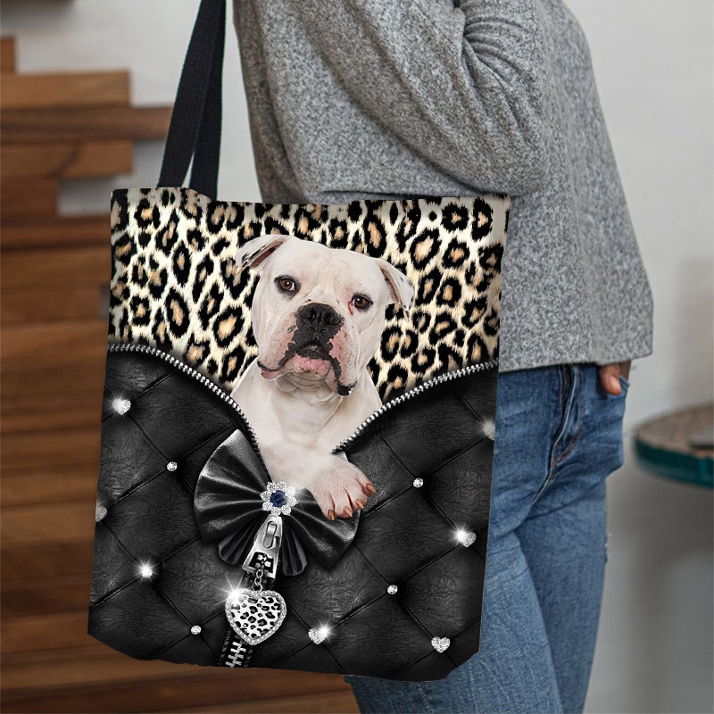 2022 New Release Bulldog All Over Printed Tote Bag