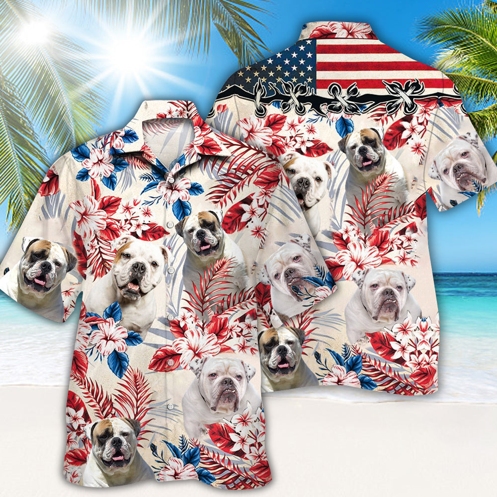 Bulldog Hawaiian Shirt