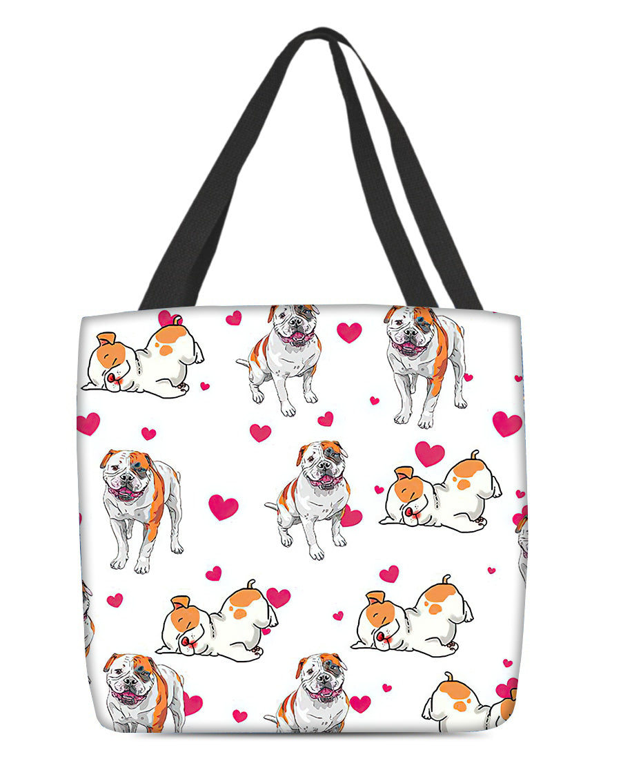 Cute Bulldog Tote Bag