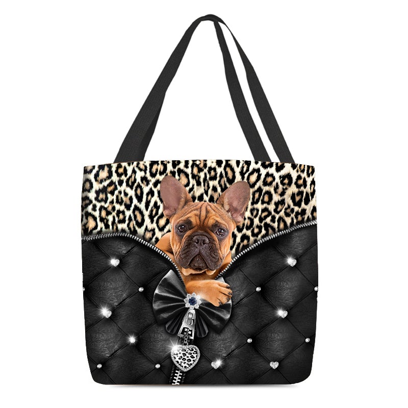 2022 New Release Bulldog 2 All Over Printed Tote Bag