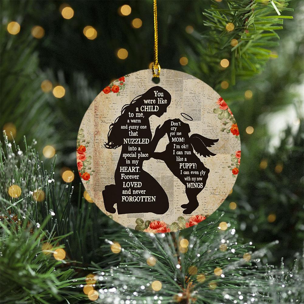 Bulldog Angel Memorial Ornament