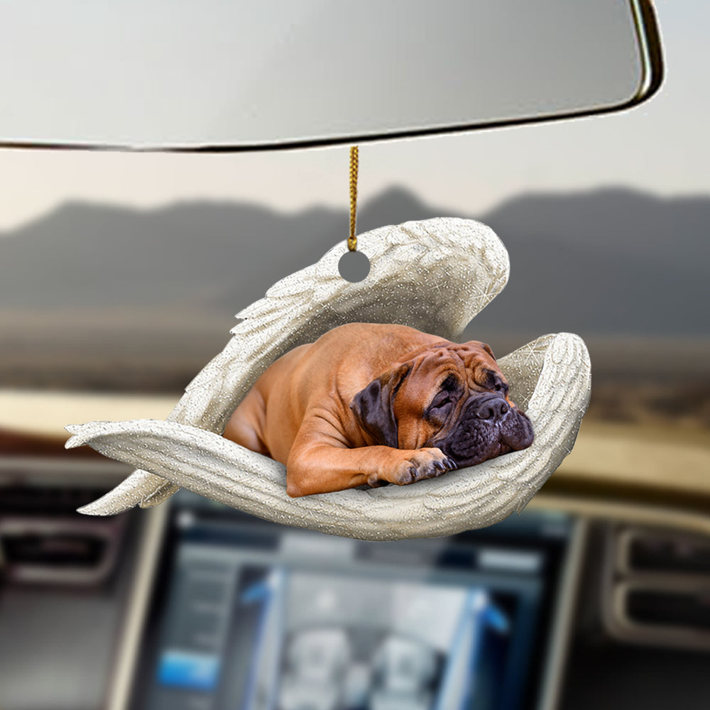 Bullmastiff Sleeping Angel Ornament Sleeping Angel Car Hanging Ornament