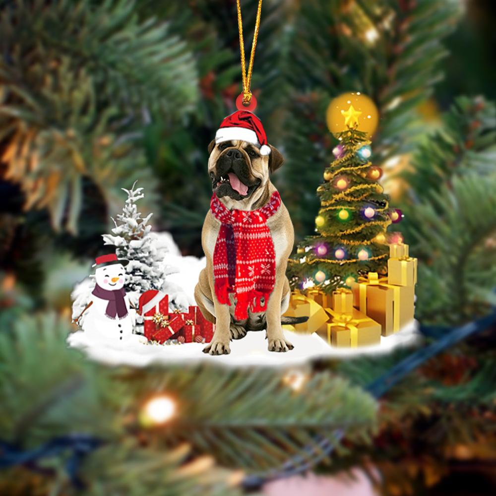 Bull mastiff Christmas Ornament