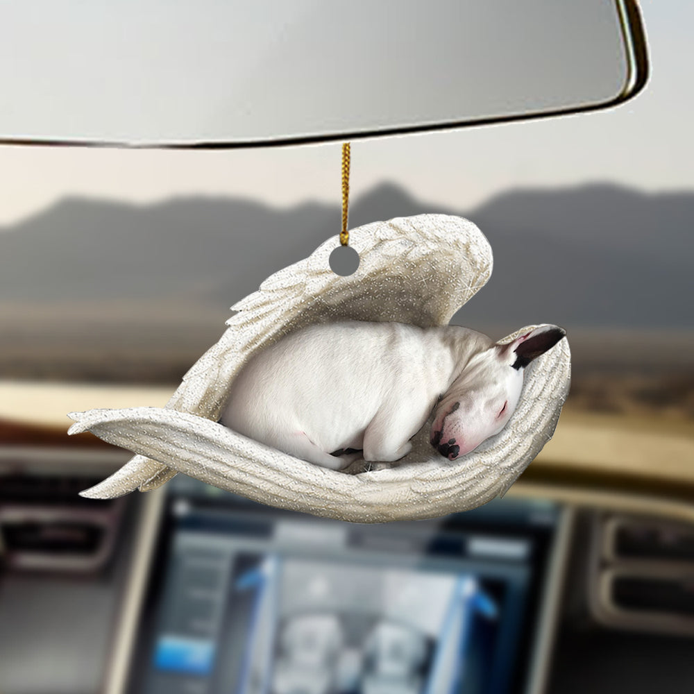 Bull terrier Sleeping Angel Ornament Sleeping Angel Car Hanging Ornament