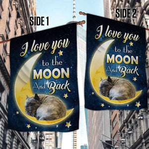 Cairn Terrier I Love You To The Moon And Back Garden Flag