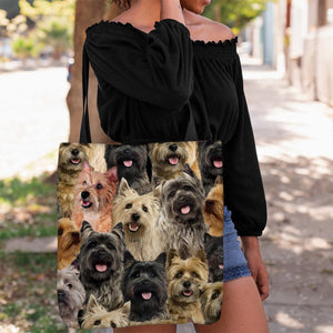 A Bunch Of Cairn Terriers Tote Bag