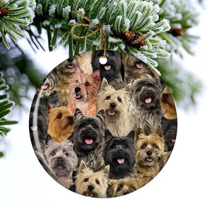 A Bunch Of Cairn Terriers Porcelain/Ceramic Ornament