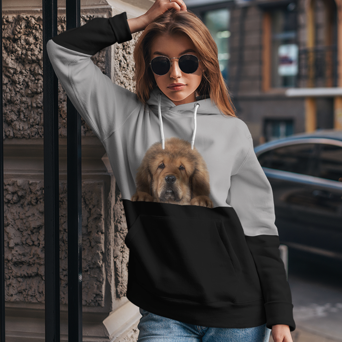 Can You See Me - Tibetan Mastiff  Hoodie V1