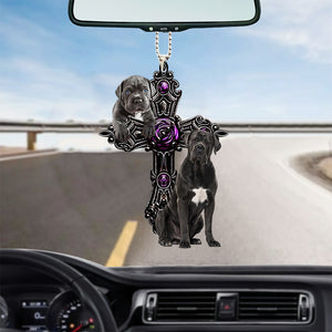 Cane Corso Pray For God Car Hanging Ornament