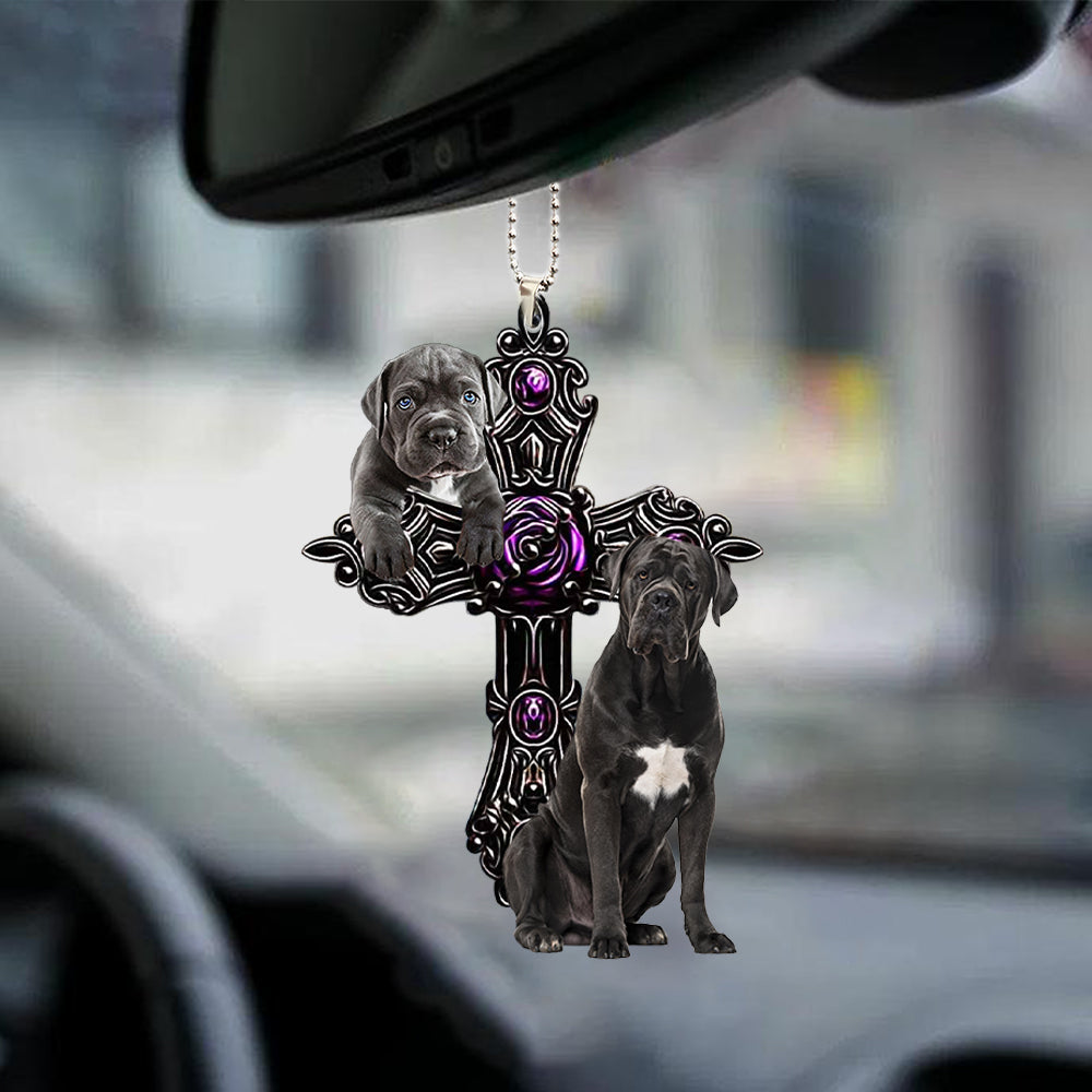 Cane Corso Pray For God Car Hanging Ornament