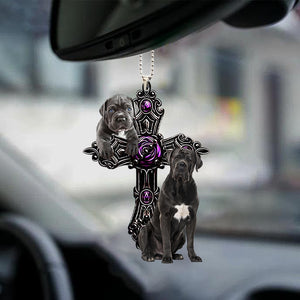 Cane Corso Pray For God Car Hanging Ornament