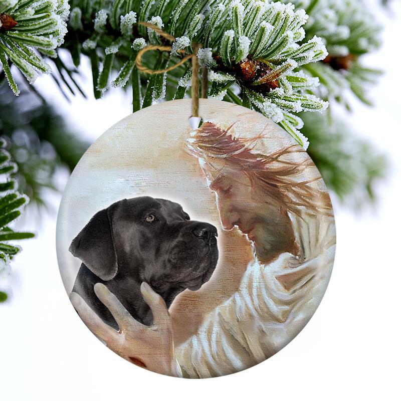 New Release -Cane Corso With God Porcelain/Ceramic Ornament