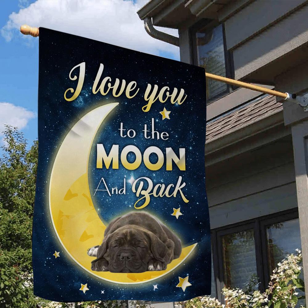 Cane Corso I Love You To The Moon And Back Garden Flag