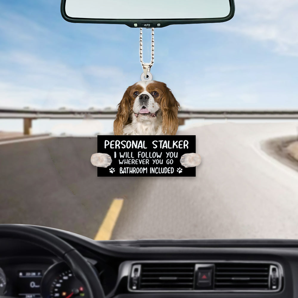 Cavalier King Charles Spaniel Personal Stalker Car Hanging Ornament