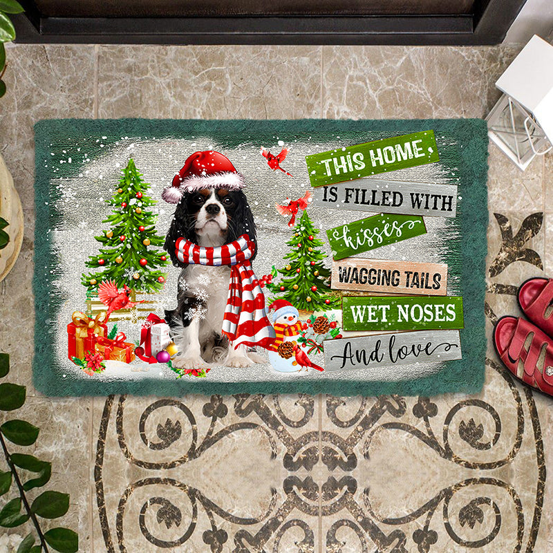 This Home Is Filled With Kisses/Cavalier King Charles Spaniel Doormat