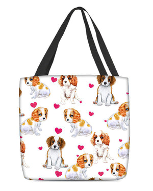 Cute Cavalier King Charles Spaniel Tote Bag