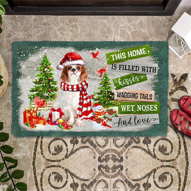 This Home Is Filled With Kisses/Cavalier King Charles Spaniel Doormat