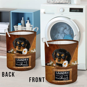Cavalier King Charles Spaniel Laundry Today Or Naked Tomorrow Laundry Basket