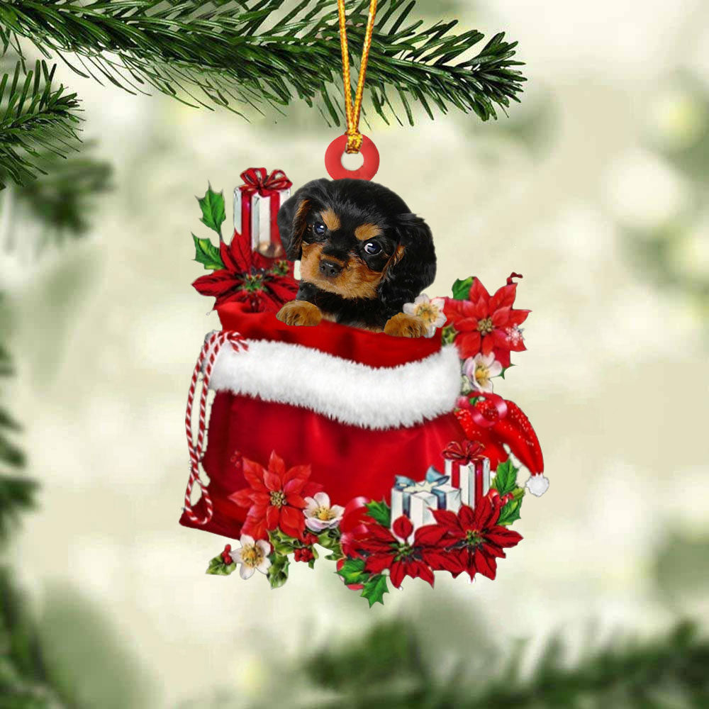 Cavalier King Charles Spaniel 2 Gift Bag Christmas Ornament