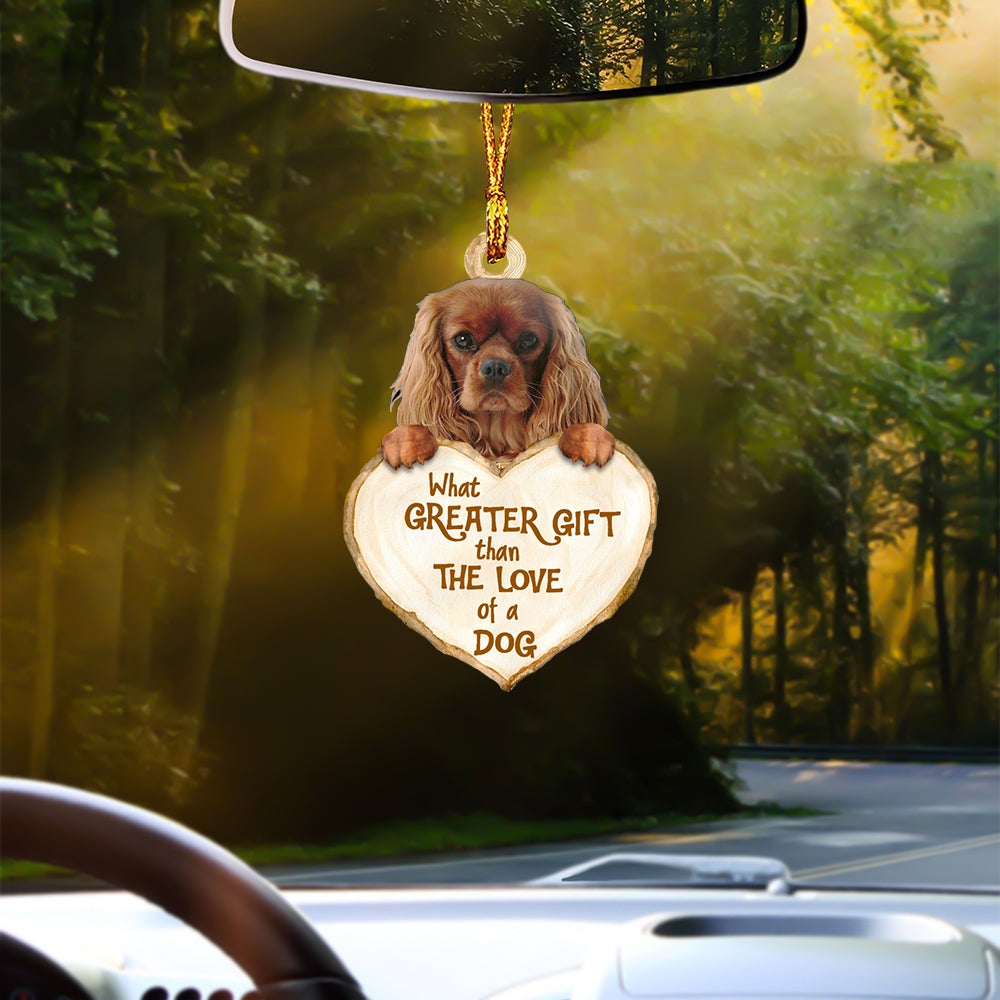 Cavalier King Charles Spaniel 2 Greater Gift Car Hanging Ornament