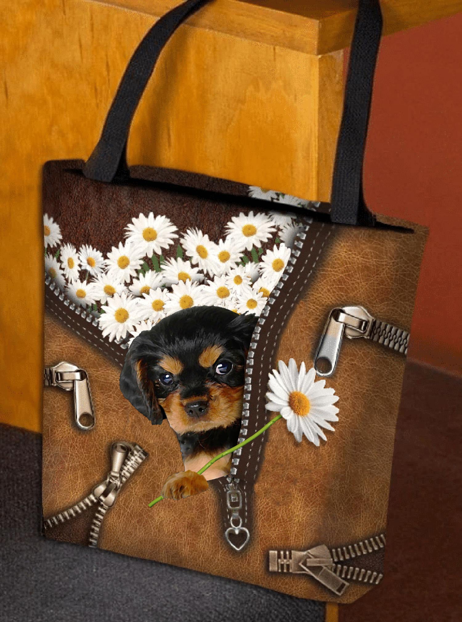 Cavalier King Charles Spaniel 2 Daisy Women Tote Bag