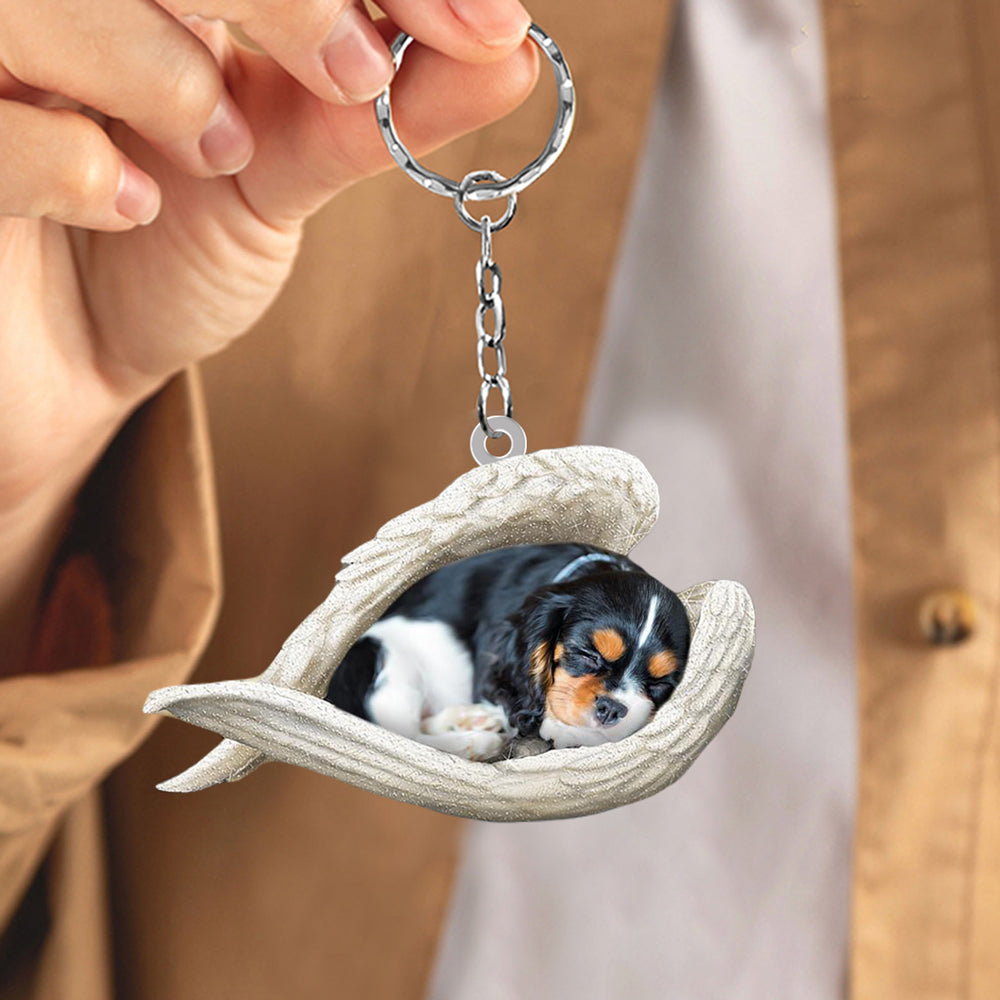 Cavalier King Charles Spaniel 02 Sleeping Angel Acrylic Keychain