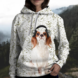 Great Music With Cavalier King Charles Spaniel Unisex Hoodie