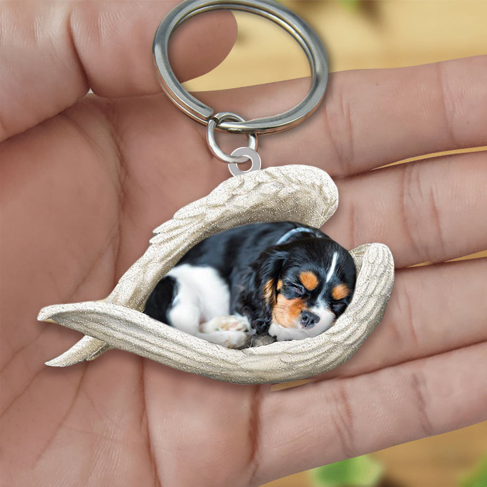 Cavalier King Charles Spaniel 02 Sleeping Angel Acrylic Keychain