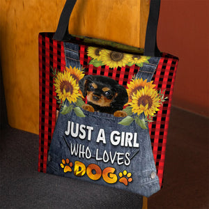 Cavalier King Charles Spaniel-Just A Girl Who Loves Dog Tote Bag