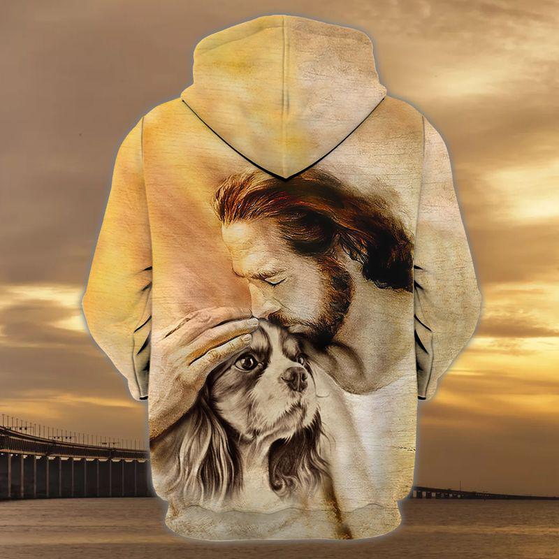 Cavalier King Charles Spaniel With God Unisex Hoodie
