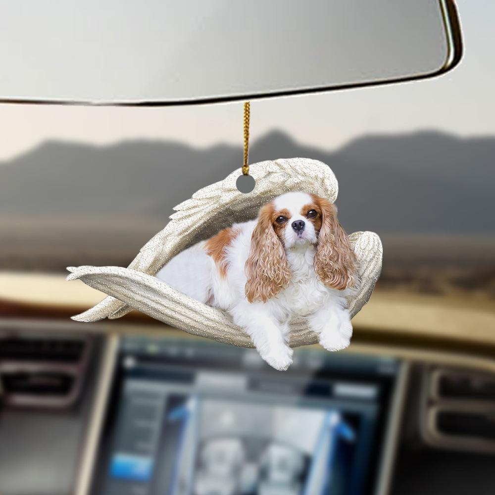 Cavalier King Charles Spaniel Sleeping Angel Ornament Sleeping Angel Car Hanging Ornament