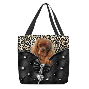 2022 New Release Cavalier King Charles Spaniel All Over Printed Tote Bag