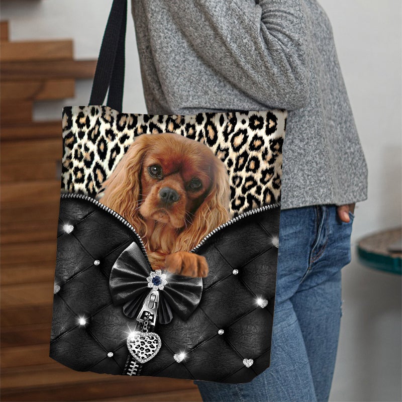 2022 New Release Cavalier King Charles Spaniel All Over Printed Tote Bag