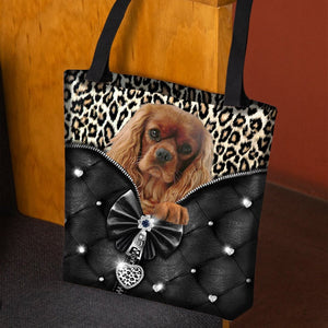 2022 New Release Cavalier King Charles Spaniel All Over Printed Tote Bag