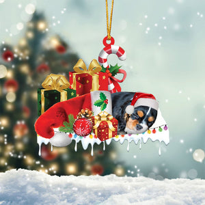 Cavalier King Charles Spaniel Merry Christmas Hanging Ornament-0211