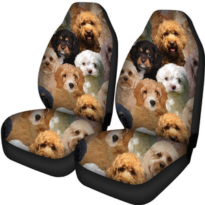 A Bunch Of Cavapoos Car Seat Cover