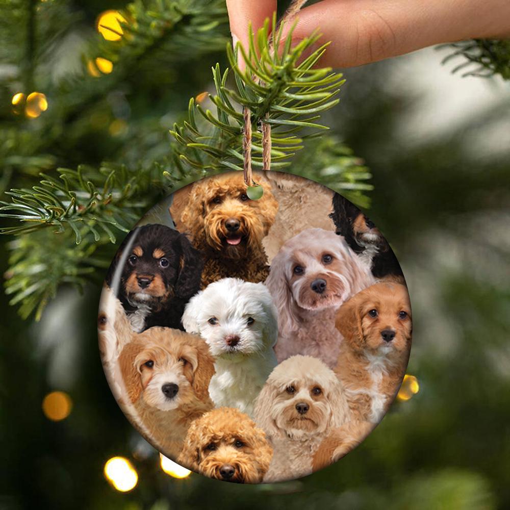 A Bunch Of Cavapoos Porcelain/Ceramic Ornament