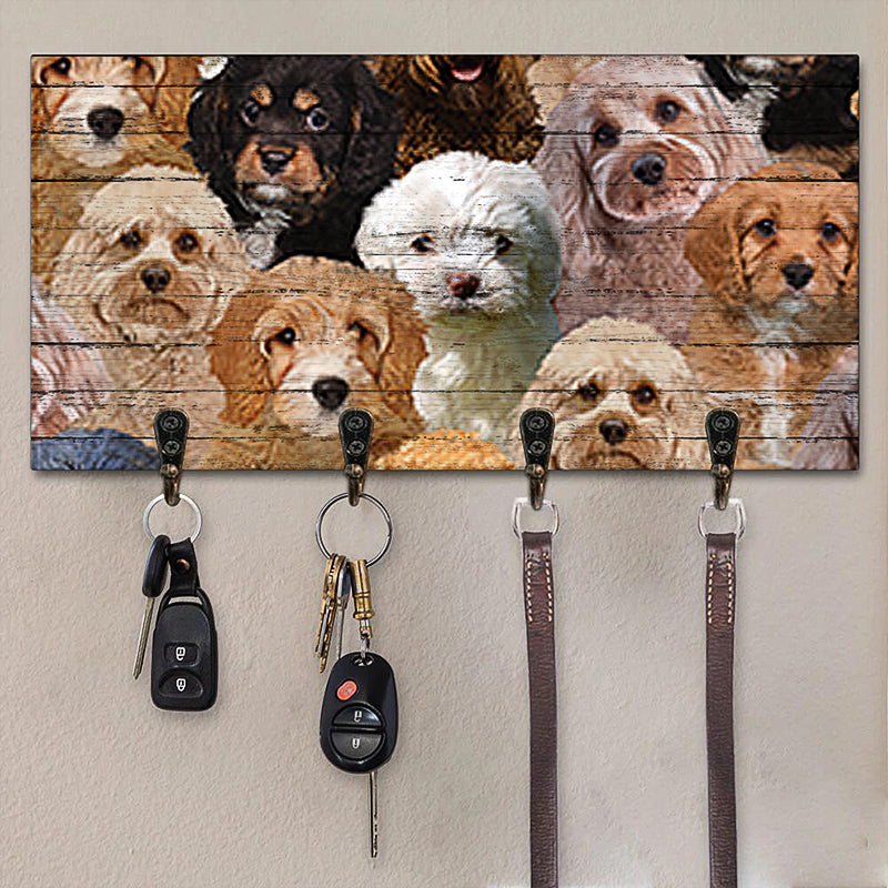 A Bunch Of Cavapoo Key Hanger