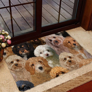 A Bunch Of Cavapoos Doormat