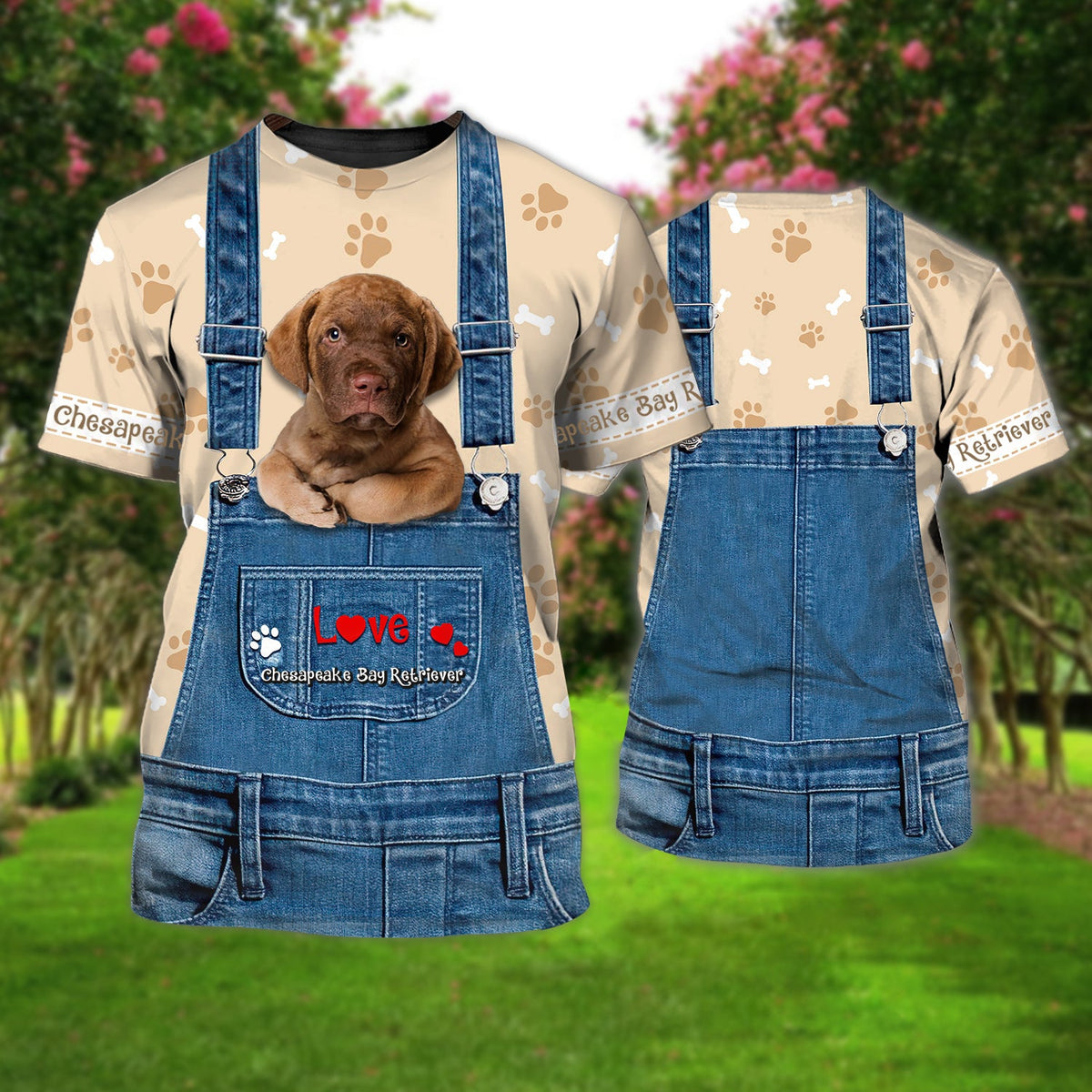 Love Chesapeake Bay Retriever Cute Unisex T-shirt