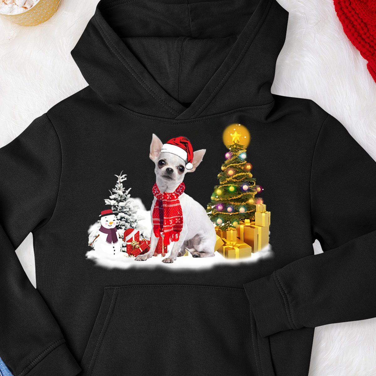 Unisex Merry Christmas Chihuahua Hoodie