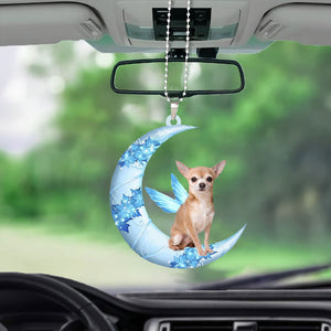 Chihuahua Angel From The Moon Car Hanging Ornament