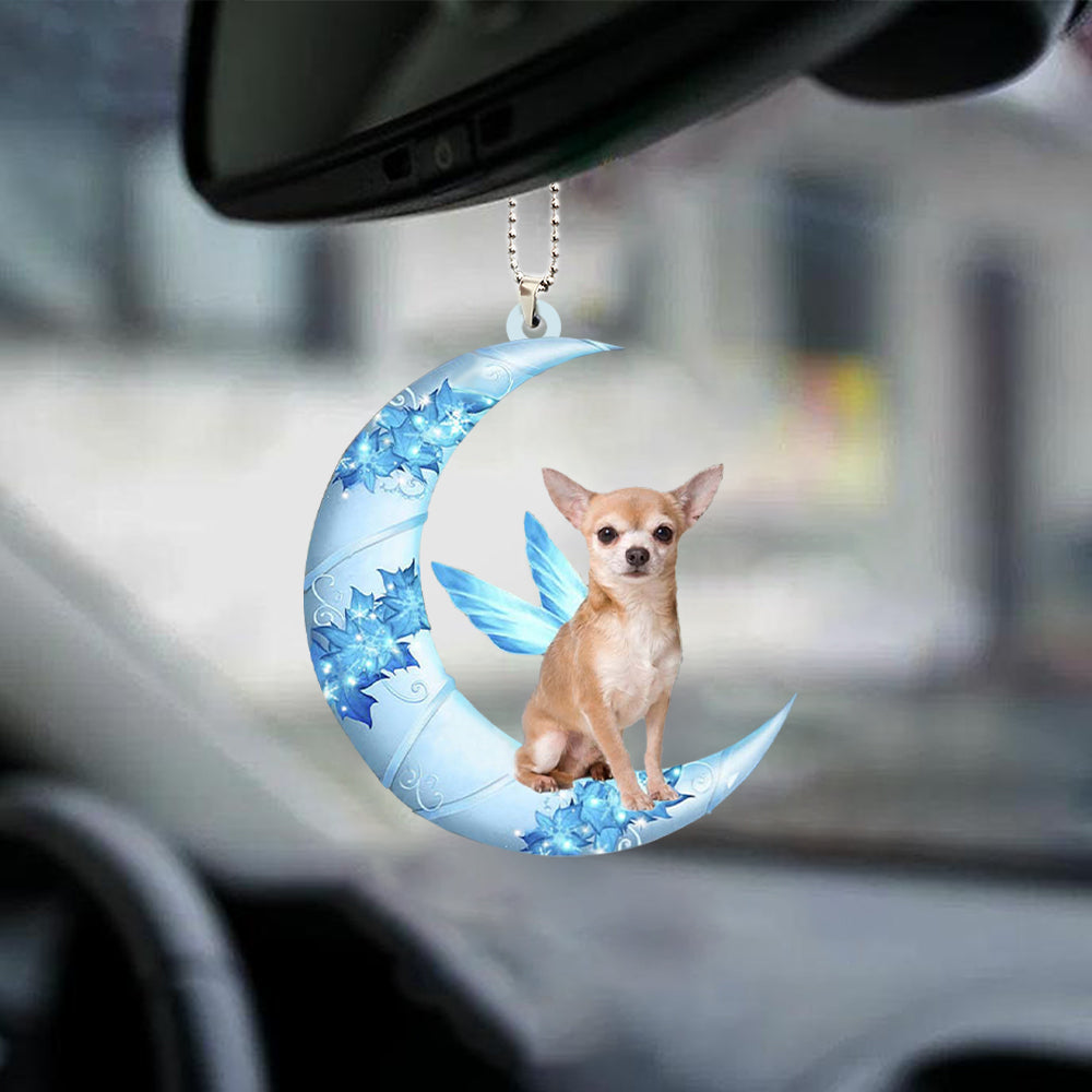 Chihuahua Angel From The Moon Car Hanging Ornament