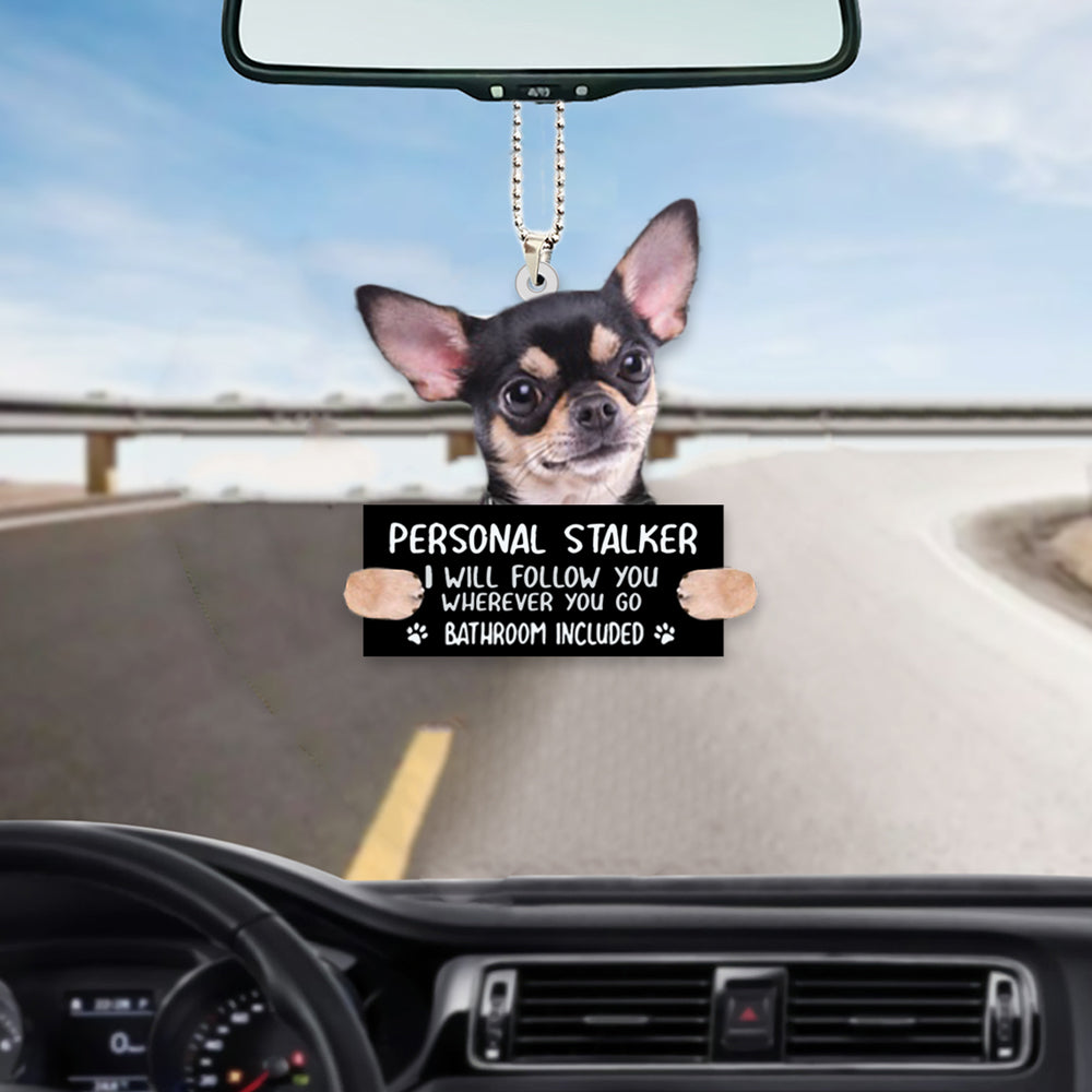 Chihuahua02 Personal Stalker Car Hanging Ornament