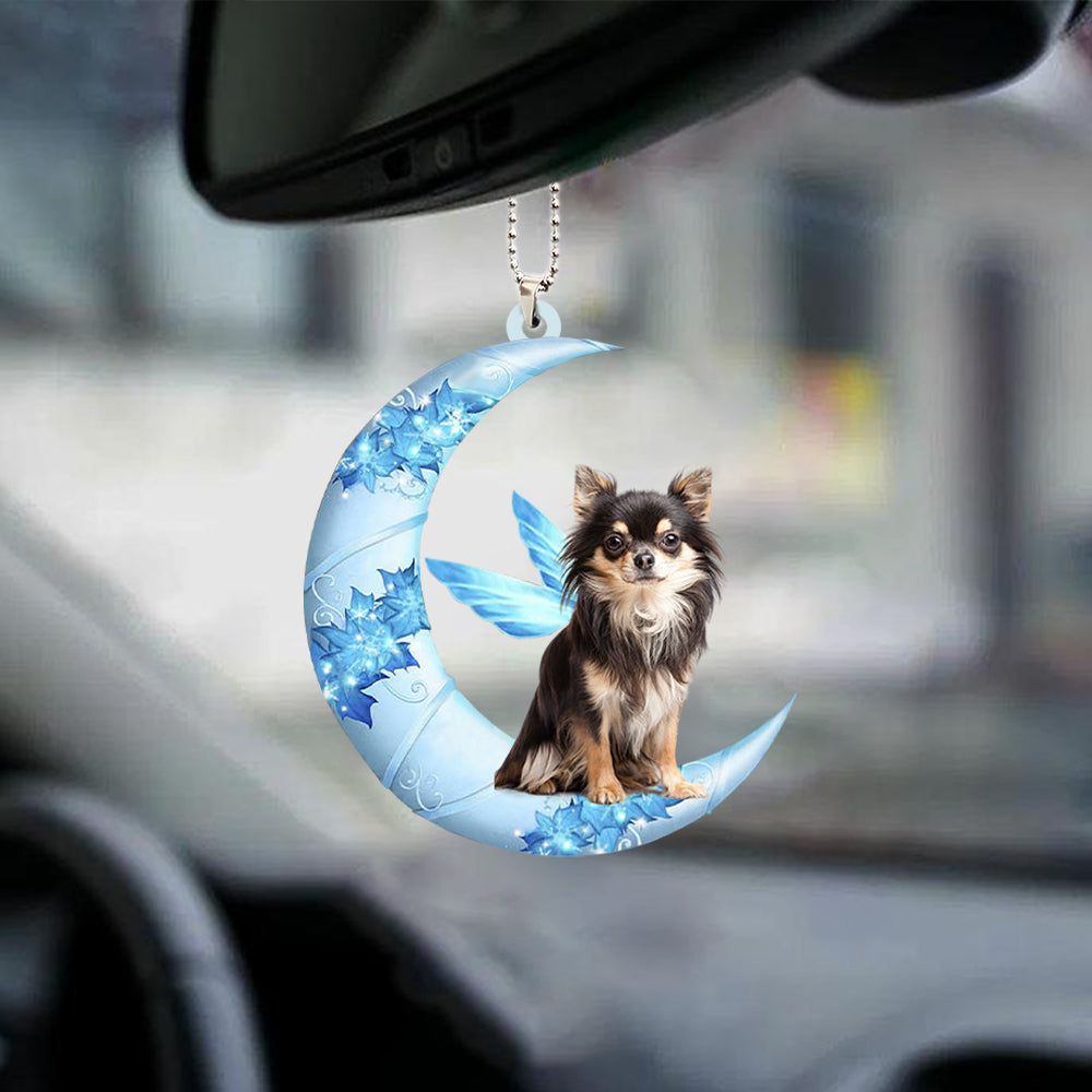 Chihuahua 07 Angel From The Moon Car Hanging Ornament