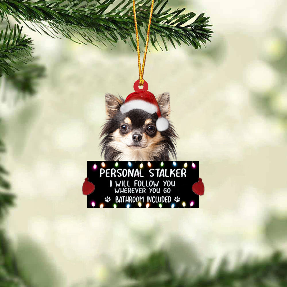 Chihuahua07 (1) Personal Stalker Christmas Hanging Ornament