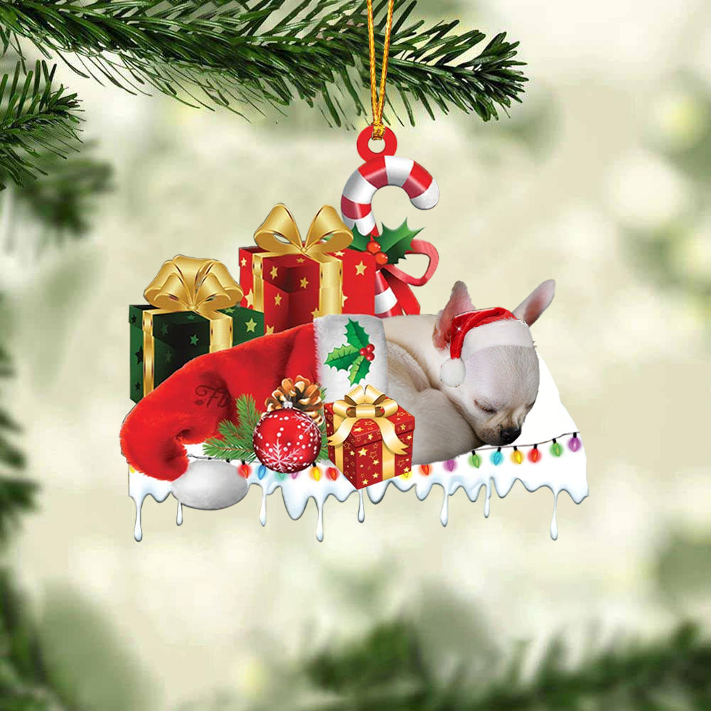 Chihuahua1 Merry Christmas Hanging Ornament-0211